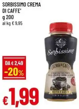Famila Sorbissimo crema di caffe' offerta