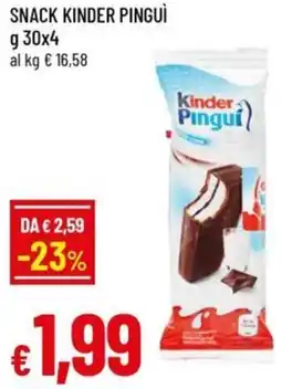 Famila Snack KINDER PINGUÌ offerta