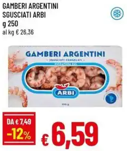Famila Gamberi argentini sgusciati ARBI offerta