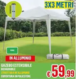 Satur Gazebo estensibile richiudibile offerta