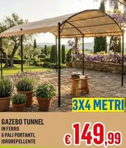 Satur Gazebo tunnel in ferro offerta