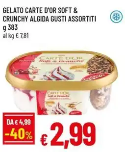 Famila Gelato carte d'or soft & crunchy ALGIDA offerta
