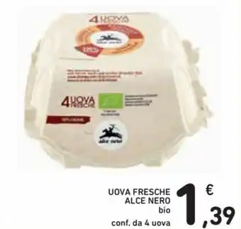 Spazio Conad Alce Nero Uova Fresche 4 uova offerta