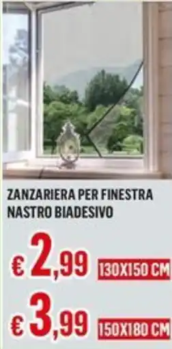 Satur Zanzariera per finestra nastro biadesivo offerta