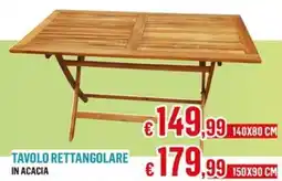 Satur Tavolo rettangolare in acacia offerta