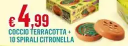 Satur Coccio terracotta + 10 spirali citronella offerta