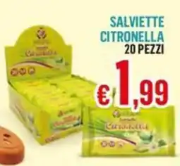 Satur Salviette citronella offerta