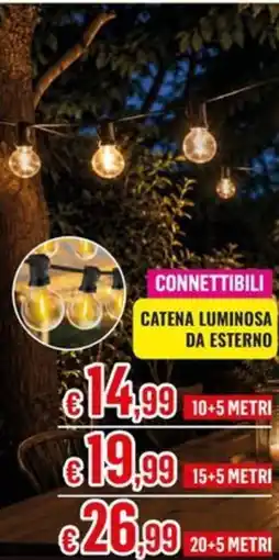 Satur Catena luminosa da esterno offerta