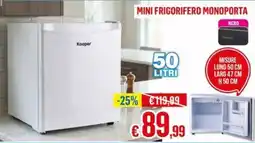 Satur Kooper mini frigorifero monoporta offerta
