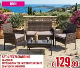 Satur Set 4 pezzi giardino offerta