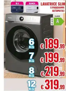 Satur Lavatrice slim 11 programmi offerta