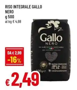 Famila Riso integrale gallo nero offerta