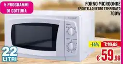 Satur Kooper forno microonde 700W offerta