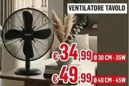 Satur Ventilatore tavolo offerta