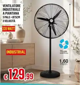 Satur Ventilatore industriale a piantana 220 watt offerta