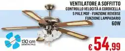 Satur Ventilatore a soffitto 60W offerta
