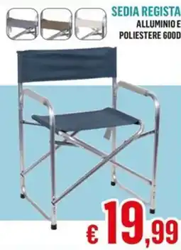 Satur Sedia regista alluminio e poliestere good offerta