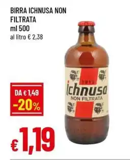 Famila Birra ichnusa non filtrata offerta