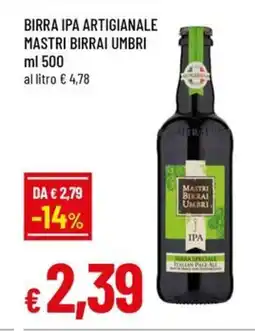 Famila Birra ipa artigianale MASTRI BIRRAI UMBRI offerta