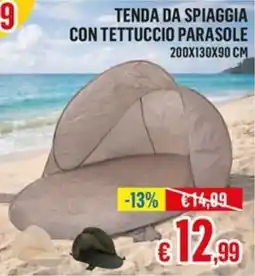 Satur Tenda da spiaggia con tettuccio parasole offerta