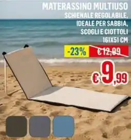 Satur Materassino multiuso schienale regolabile offerta