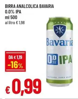 Famila Birra analcolica bavaria 0.0% ipa offerta