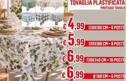 Satur Tovaglia plastificata proteggi tavolo offerta
