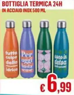 Satur Bottiglia termica 24h in acciaio inox offerta