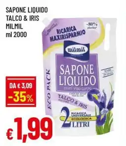 Famila Sapone liquido talco & iris MILMIL offerta