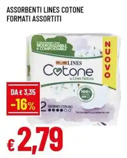 Famila Assorbenti lines cotone offerta
