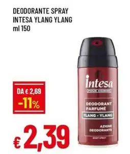 Famila Deodorante spray intesa ylang ylang offerta