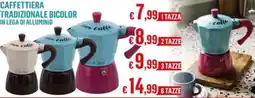 Satur Caffettiera tradizionale bicolor in lega di alluminio offerta