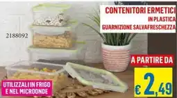Satur Contenitori ermetici in plastica offerta