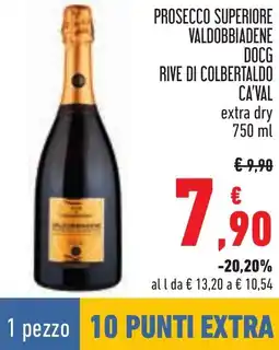 Conad Prosecco superiore valdobbiadene docg rive di colbertaldo CA'VAL offerta