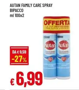 Famila Autan family care spray bipacco offerta