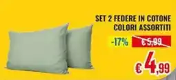 Satur Set 2 federe in cotone offerta