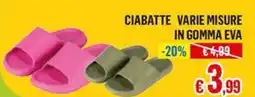 Satur Ciabatte varie misure in gomma eva offerta