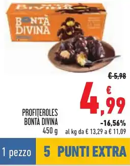 Conad Profiteroles BONTÀ DIVINA offerta