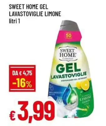 Famila Sweet home gel lavastoviglie limone offerta