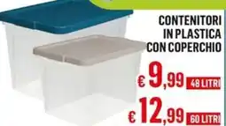 Satur Contenitori in plastica con coperchio offerta