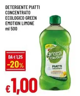 Famila Detergente piatti concentrato ecologico green emotion limone offerta
