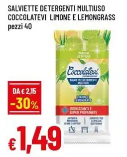 Famila Salviette detergenti multiuso coccolatevi limone e lemongrass offerta
