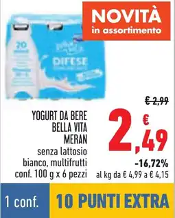 Conad Yogurt da bere bella vita MERAN offerta