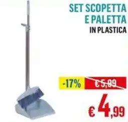 Satur Set scopetta e paletta in plastica in plastica offerta