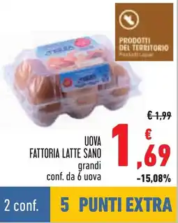 Conad Uova FATTORIA LATTE SANO offerta