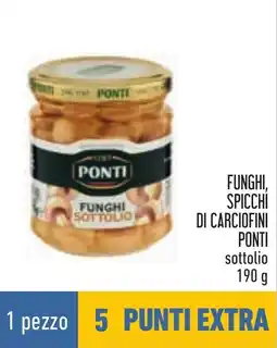 Conad Funghi, spicchi di carciofini PONTI offerta