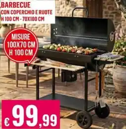 Satur Barbecue con coperchio e ruote offerta