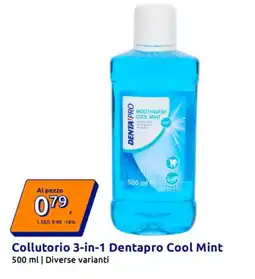 Action Collutorio 3-in-1 Dentapro Cool Mint offerta