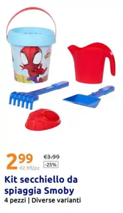 Action Kit secchiello da spiaggia Smoby offerta