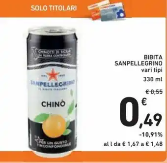 Spazio Conad San Pellegrino Bibita 330ml offerta